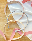 Headband Essentials Trio - Cream, Blue, Pink